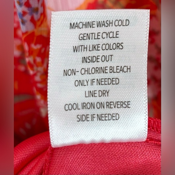 NEW The General Good Soraya Floral Halter Neck Midi Dress PS Red 0663 - Picture 7 of 8